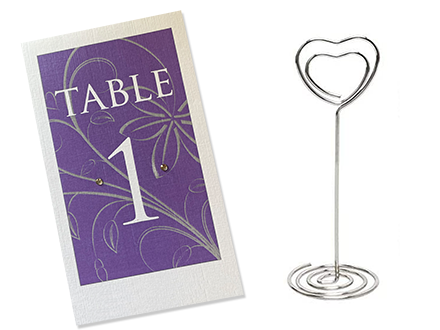 Table Names/Numbers - Flat Format for Stands